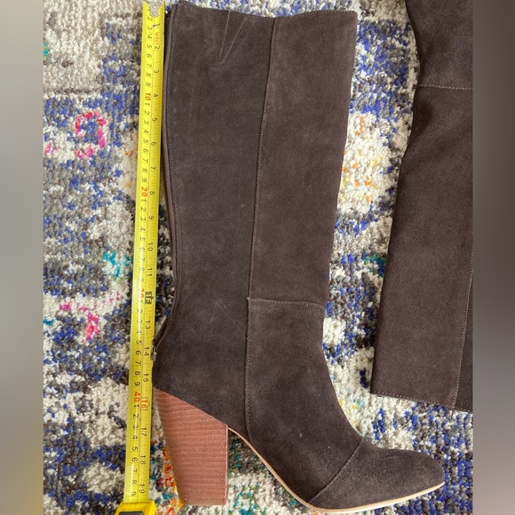 Knee Length Suede Boots/Leather | Women’s 9.5 M - Picture 3 of 11